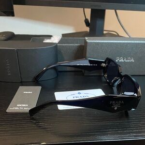 Prada Glossy Black Designer Sunglasses